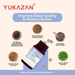 Yukazan Beauté Slzzp 10's Promote Quality Sleep Supplement / Deep Sleep / Reduce Anxiety / Stress