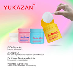 Yukazan POP! No Spots Anti-Acne Toner Pad 60'S / Soothing / Sebum control / pH Balancing / Skin care / Face