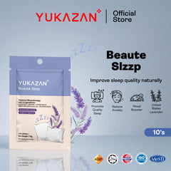 Yukazan Beauté Slzzp 10's Promote Quality Sleep Supplement / Deep Sleep / Reduce Anxiety / Stress