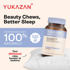 Yukazan Beauté Slzzp Natural Sleep Aids Supplement. Promote Deep & Quality Sleep, Boost Mood and Relax (60s)