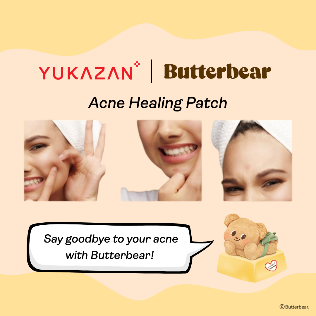 【Yukazan x Butterbear】 Hydrocolloid Acne Healing Patch 20's