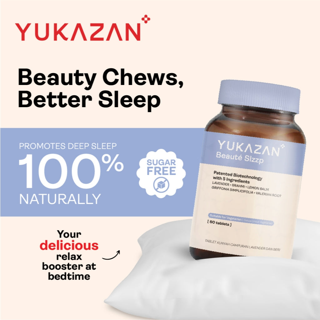Yukazan Beauté Slzzp 4s Promote Quality Sleep Supplement / Deep Sleep / Reduce Anxiety / Stress