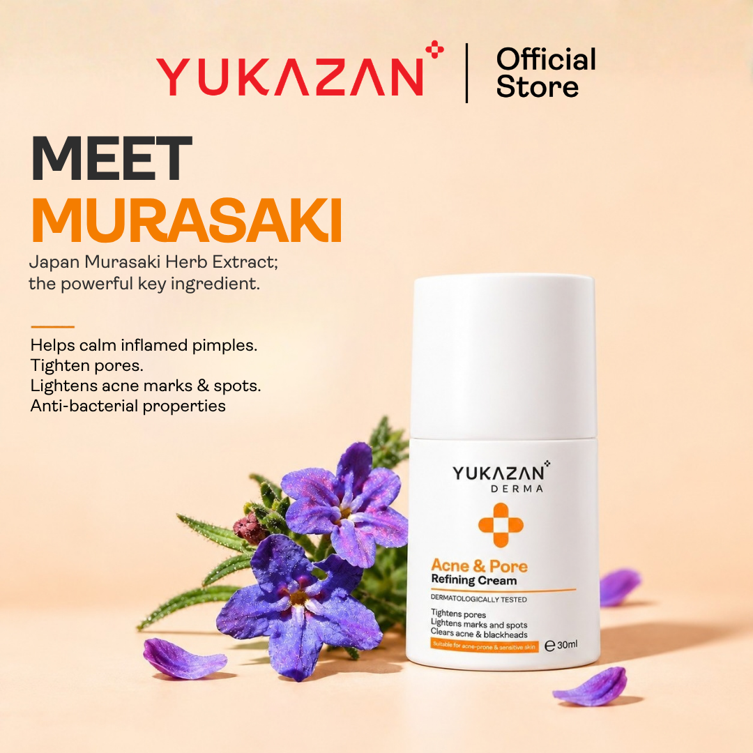 Yukazan Derma Refining Cream Acne & Pore 30ml Acne Removal Cream - Reduce acne in 7 days