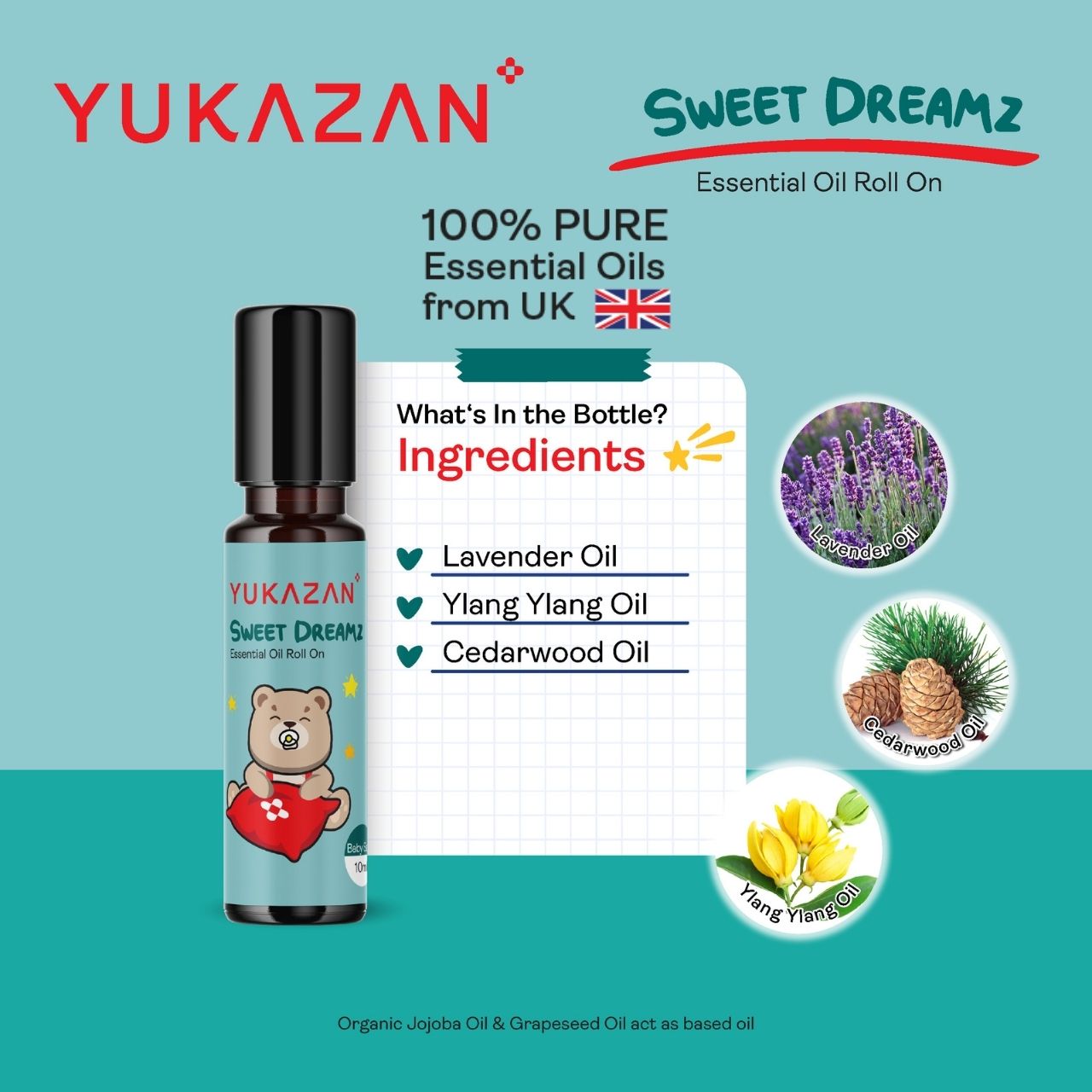 Yukazan 100% Pure Essential Oil Roll On (10ml)