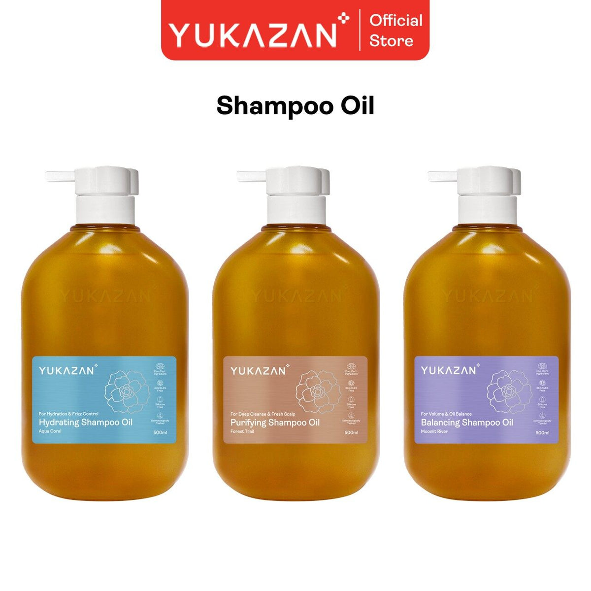 Yukazan Hair Shampoo Oil (Balancing/Hydrating/Purifying)