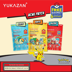 【Yukazan x Pokémon】Hydrocolloid Acne Healing Patch 30's | Cute Design | Pimple patch | Acne Patch