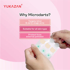 Yukazan Microdarts Care Patch for Acne 9's| Microneedle Patches for Blind Pimples | Pure Hydrocolloid Skincare