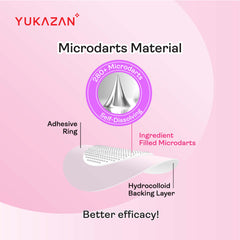 Yukazan Microdarts Care Patch for Acne 9's| Microneedle Patches for Blind Pimples | Pure Hydrocolloid Skincare