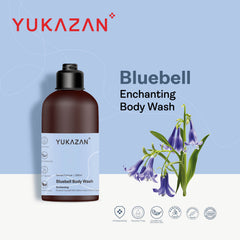 Yukazan Bluebell Body Wash 230ml Shower Foam / Antibacterial and Alcohol Free / Body Shampoo