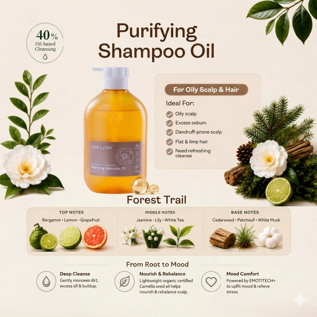 Yukazan Hair Shampoo Oil (Balancing/Hydrating/Purifying)