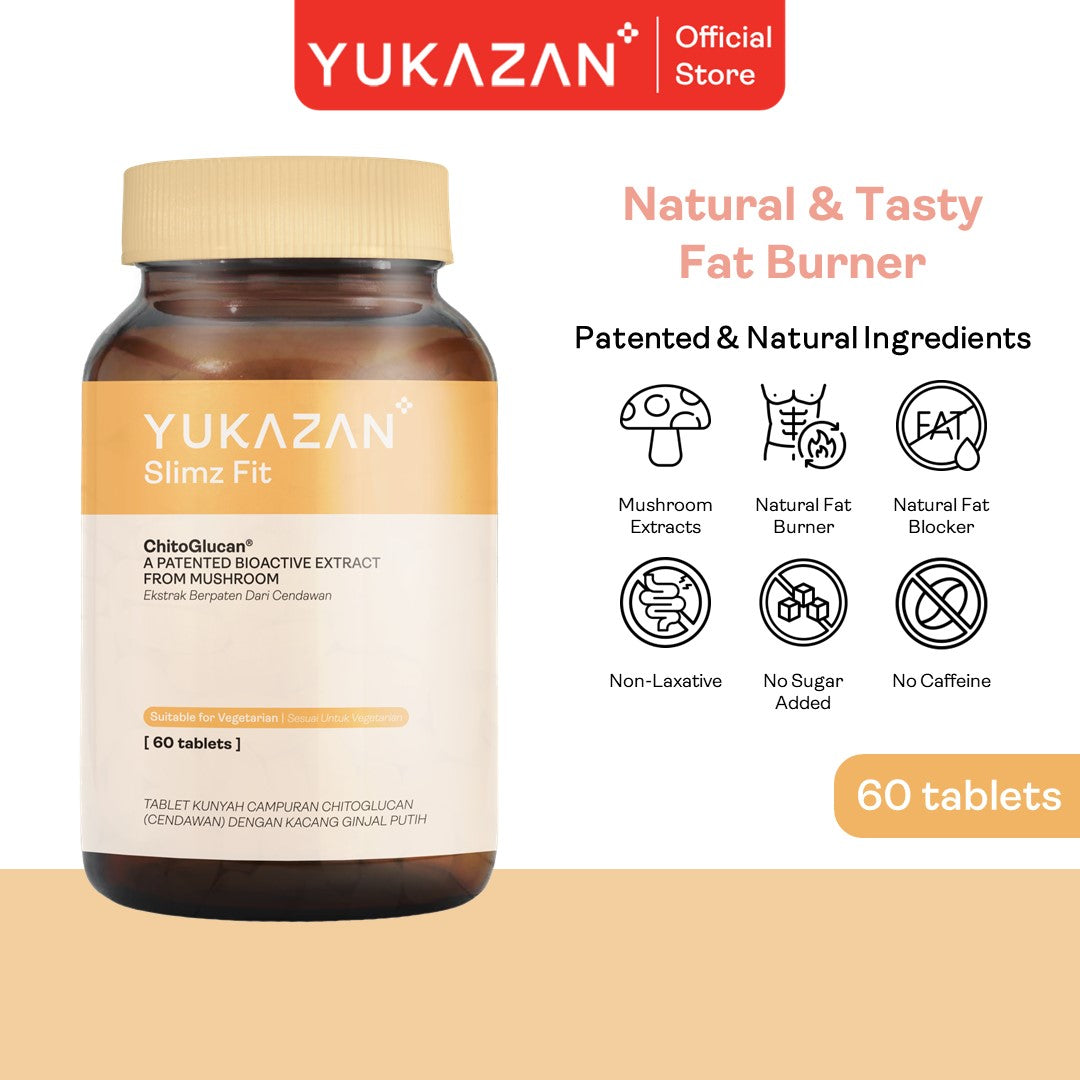 Yukazan Slimz Fit Natural Fat Burner and Slimming Supplement. Stay Slim, Burn Fat Naturally (60s)