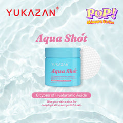 Yukazan POP! Aqua Shot Hydrating Toner Pad 60's - Soothing, Moisturizing, pH Balancing - Skincare, Face