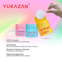 Yukazan POP! Be Bright Brightening Toner Pad 60'S / Soothing / pH Balancing / Skin care / Face / Moisturizing