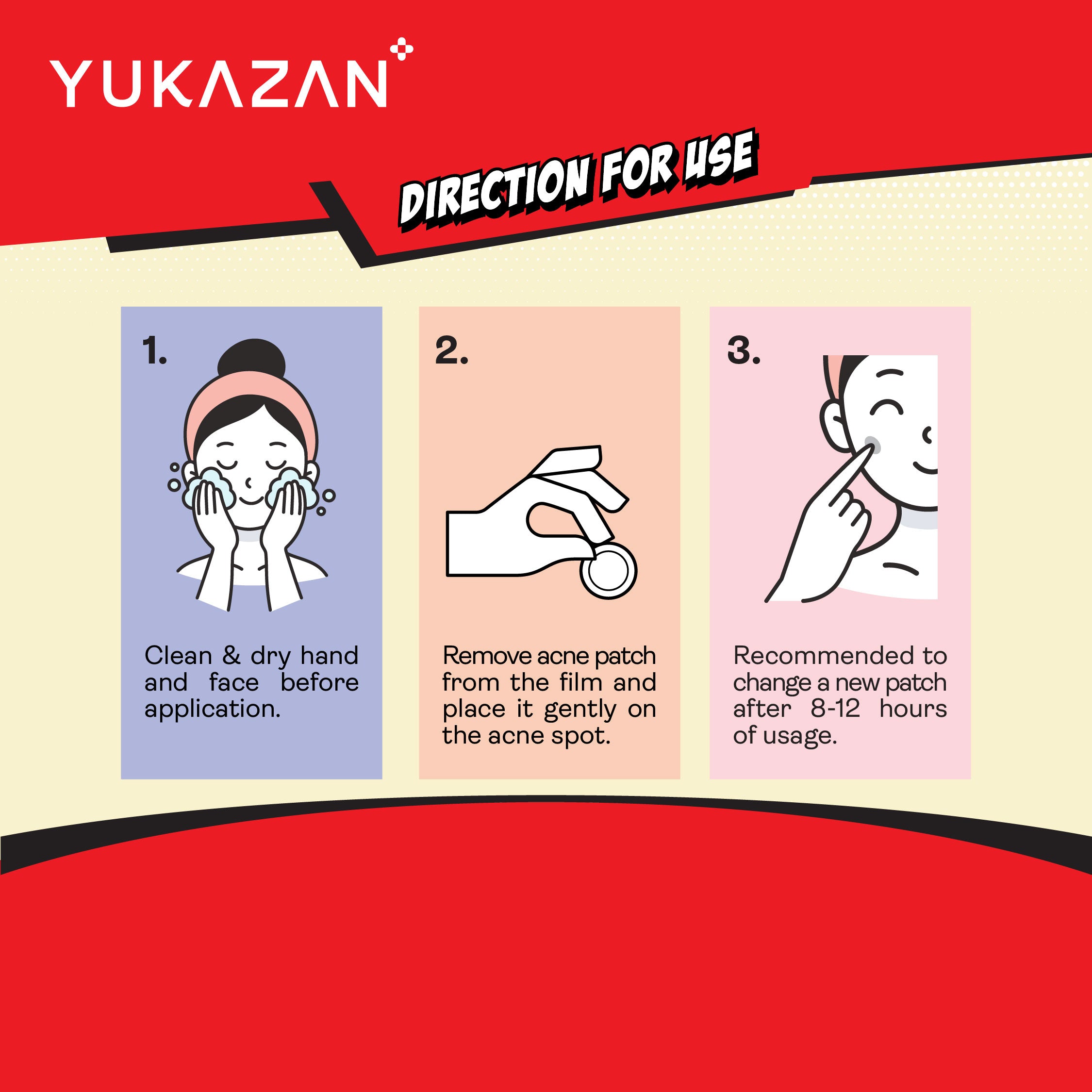 【Yukazan x Pokémon】Hydrocolloid Acne Healing Patch 30's | Cute Design | Pimple patch | Acne Patch