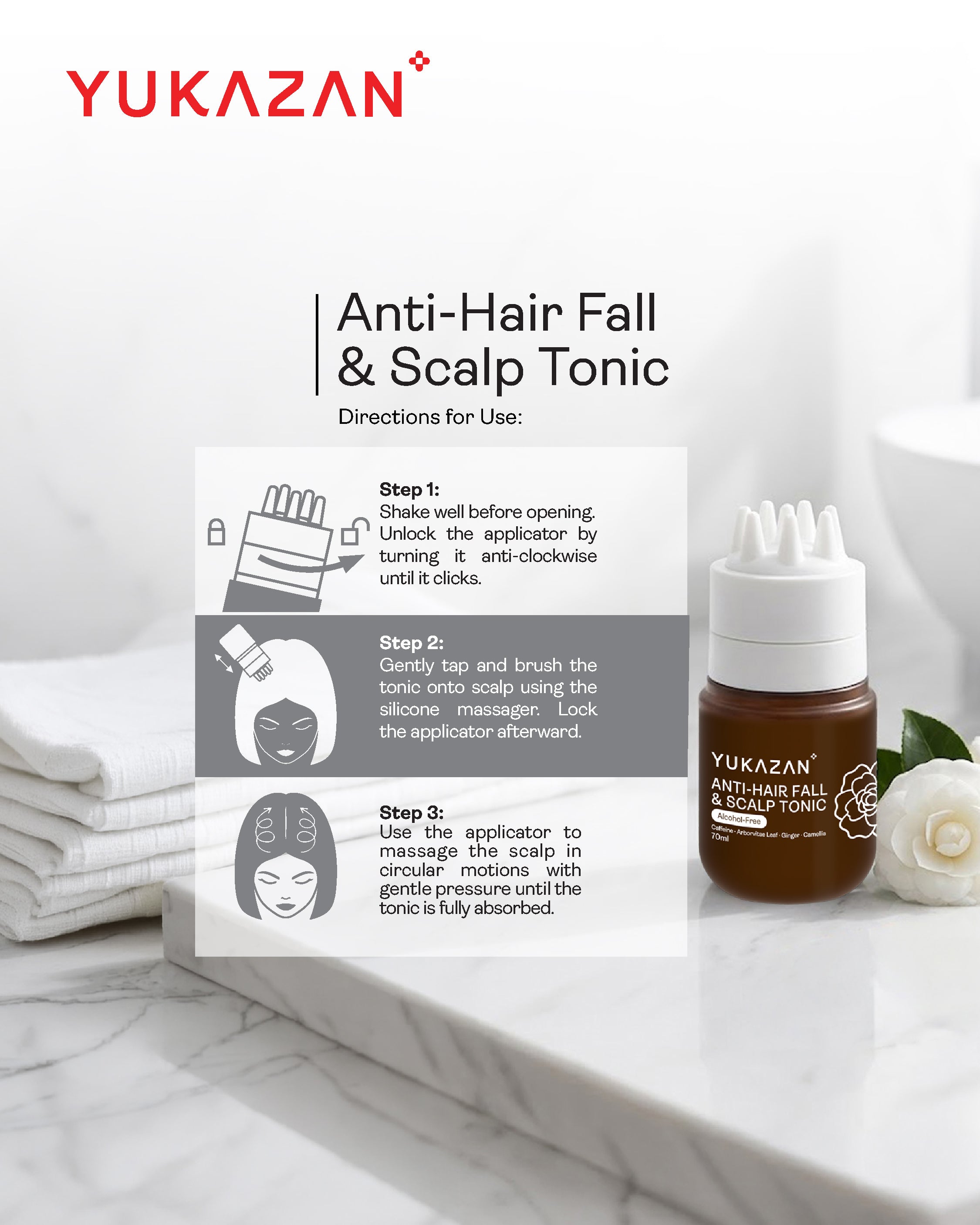 Yukazan Anti-Hair Fall & Scalp Tonic 70ml
