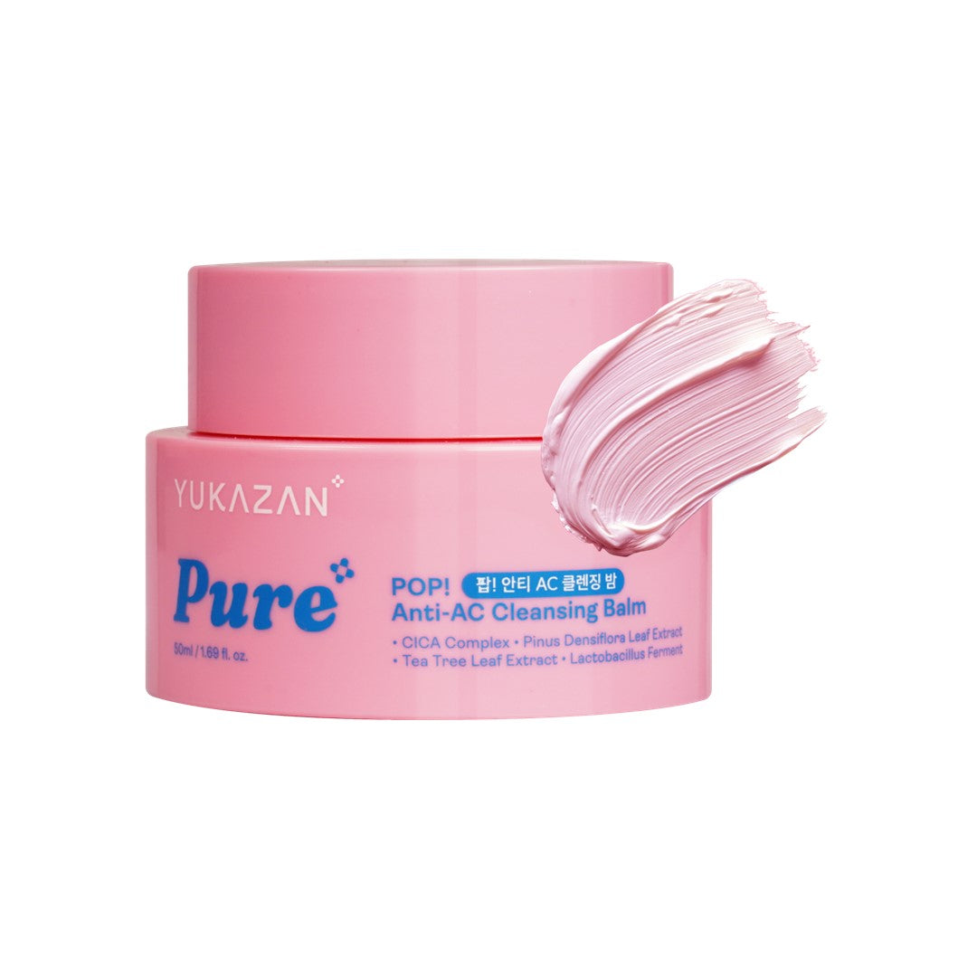 Yukazan POP! Pure Anti Acne Cleansing Balm Make Up Remover 50ml / Remove Waterproof Make Up / Cleanser