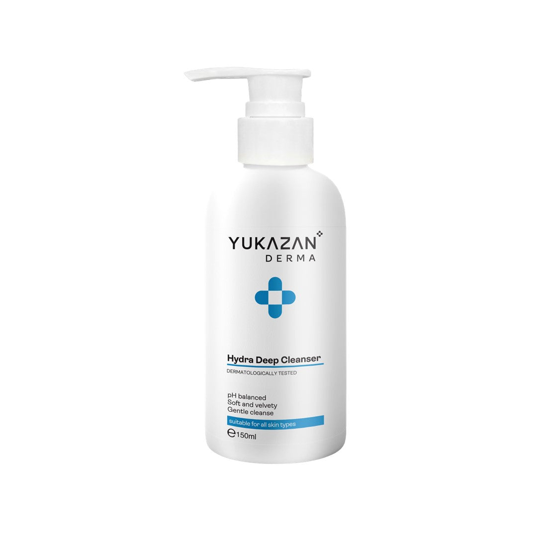 Yukazan Derma Hydra Deep Cleanser 150ml pH Balanced Face Wash Cleanser