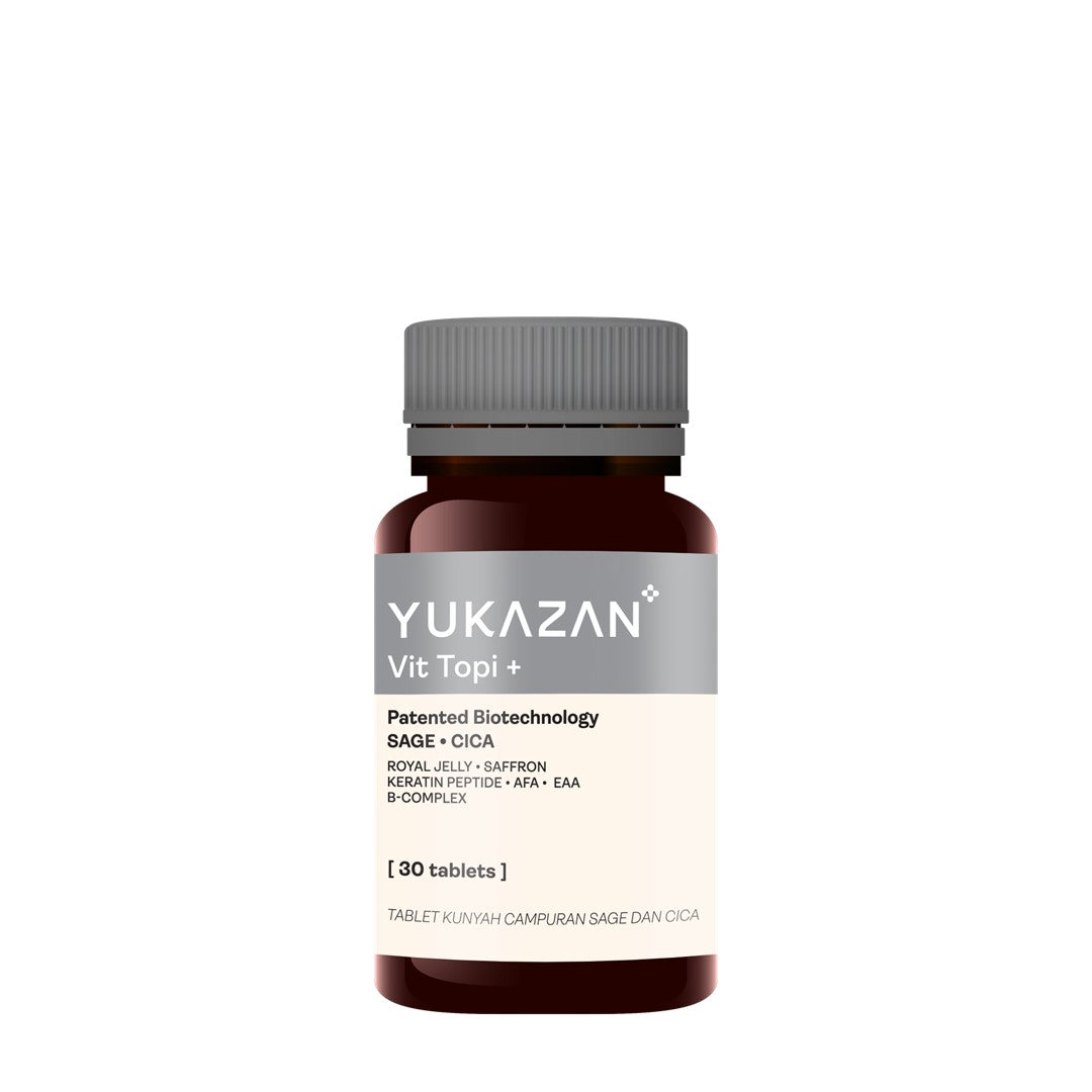 Yukazan Vit Topi+ 30's Hair Growth Chewable Supplement/ Healthy Hair Scalp / Anti Hair Loss / Hair Growth