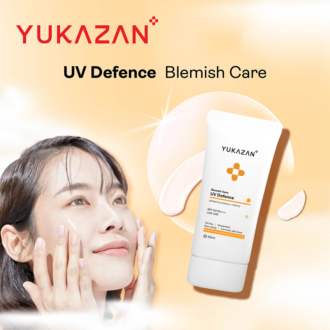 Yukazan Blemish Care UV Defence Sunscreen Sunblock SPF 50+ - 50ml