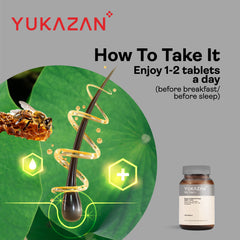 Yukazan Vit Topi+ 60's Hair Growth Chewable Supplement/ Healthy Hair Scalp / Anti Hair Loss / Hair Growth