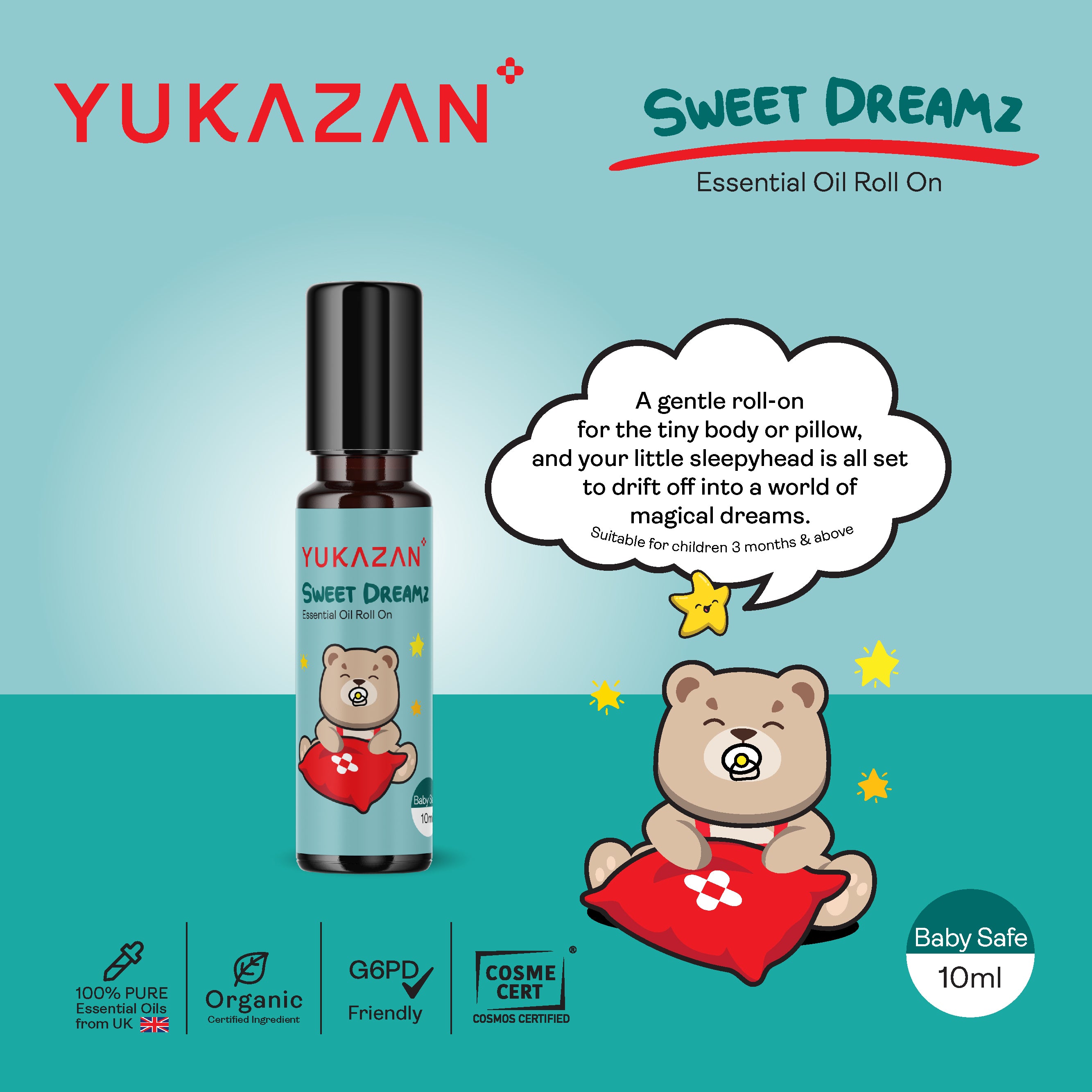 Yukazan 100% Pure Essential Oil Roll On (10ml)