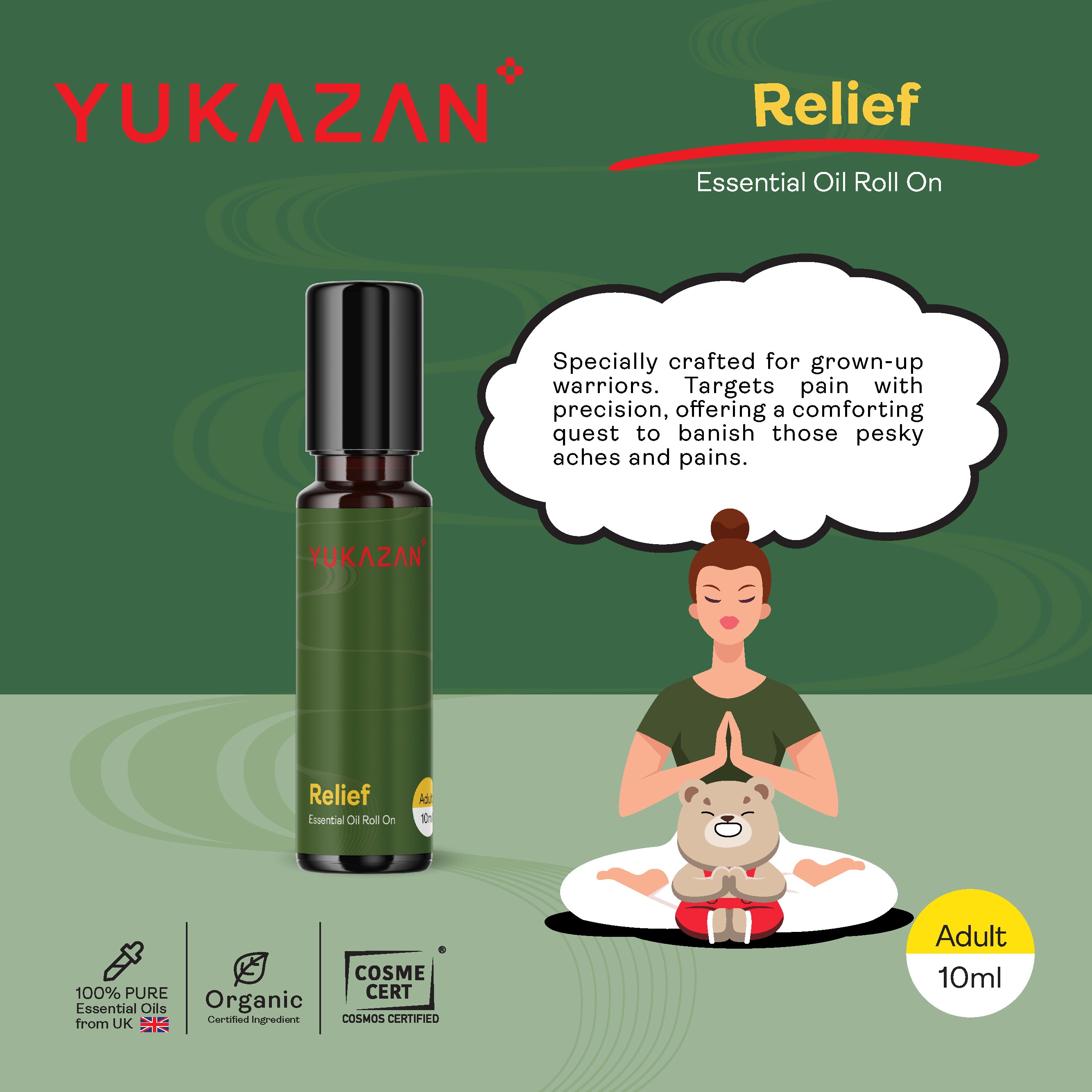 Yukazan 100% Pure Essential Oil Roll On (10ml)