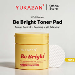 Yukazan POP! Be Bright Brightening Toner Pad 60'S / Soothing / pH Balancing / Skin care / Face / Moisturizing
