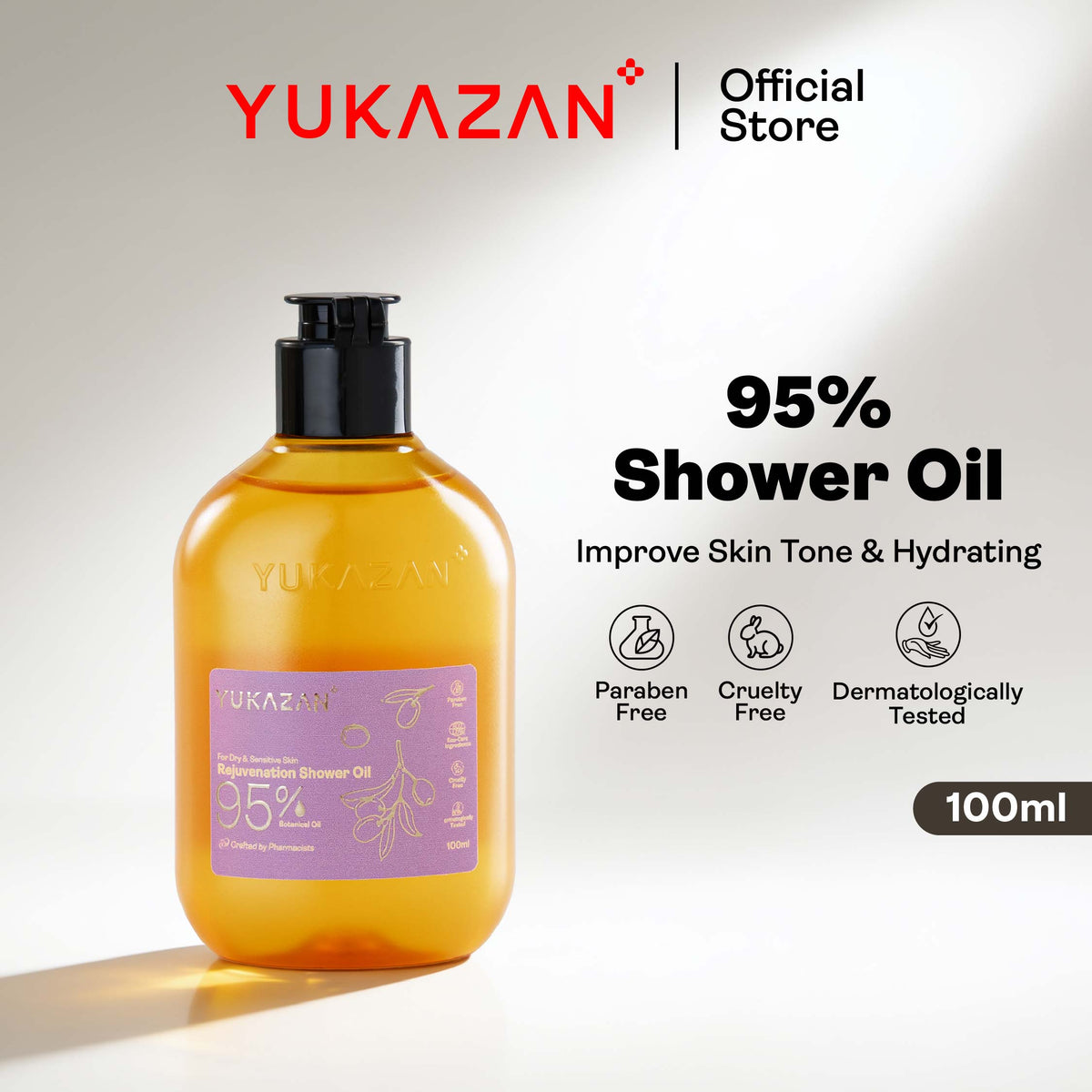 Yukazan 95% Rejuvenation Shower Oil (100ml)