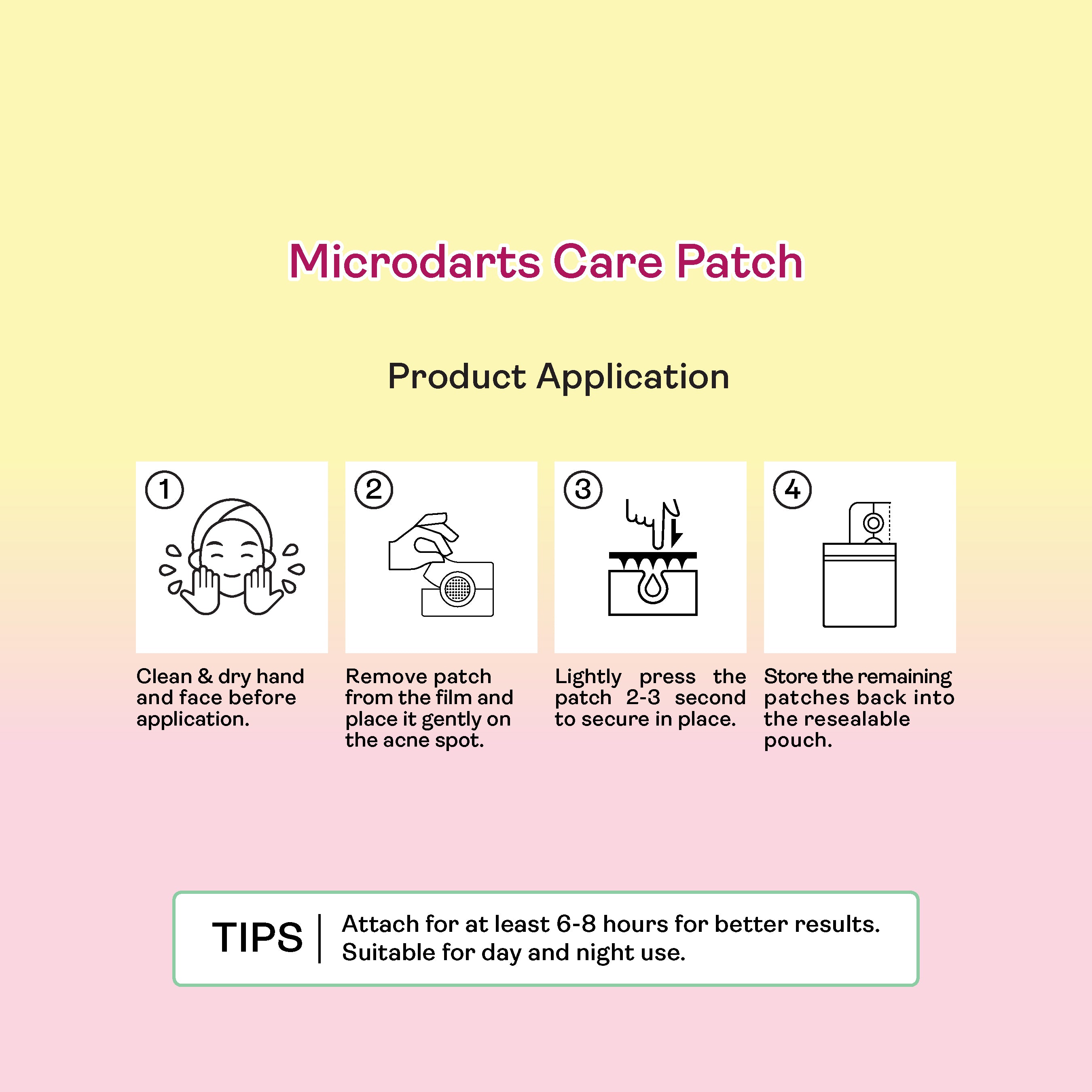 Yukazan Microdarts Care Patch for Acne Fun Shape 9's| Microneedle Patches for Blind Pimples | Pure Hydrocolloid Skincare