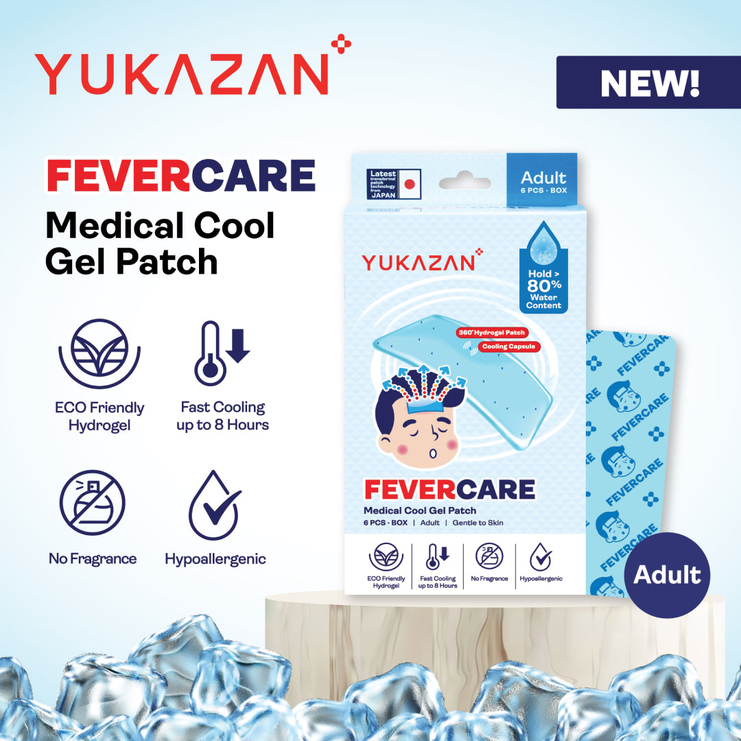 Yukazan Adult Fevercare Cool Gel Patch (2's) - Yukazan Official Store